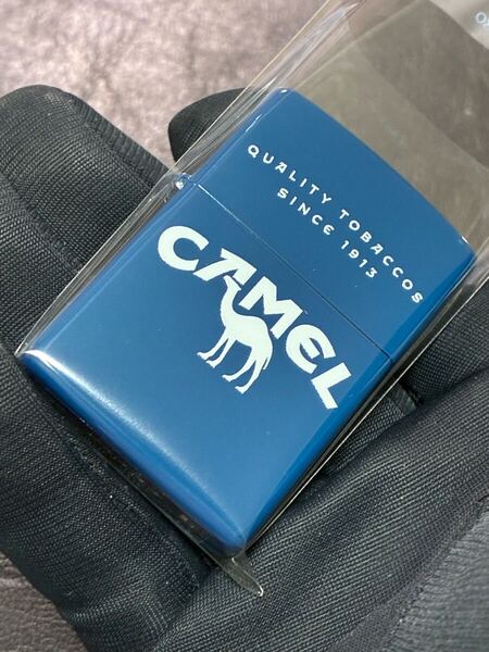 zippo キャメル 両面加工 限定品 ブルー 希少モデル 2020年製 CAMEL QUALITY TOBACCOS シルバーインナー 2020年製