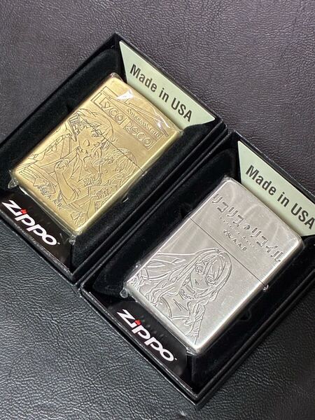 zippo リコリス リコイル 2点 アニメ 2面刻印 希少モデル 2023年製 2024年製 千束 たきな みずき 喫茶 リコリコ ケース 保証書付き