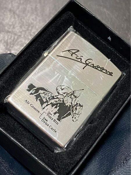 zippo 名馬 エアグルーヴ ヴィンテージ 前面加工 希少モデル 1997年製 Air Groove ケース 保証書