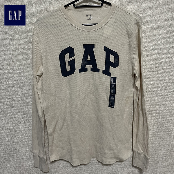 送料無料 新品 GAP ギャップ サーマル シャツ 長袖 カットソー ロンT ホワイト ミリタリー US ARMY ワーク アメカジ ヴィンテージ OLD GAP