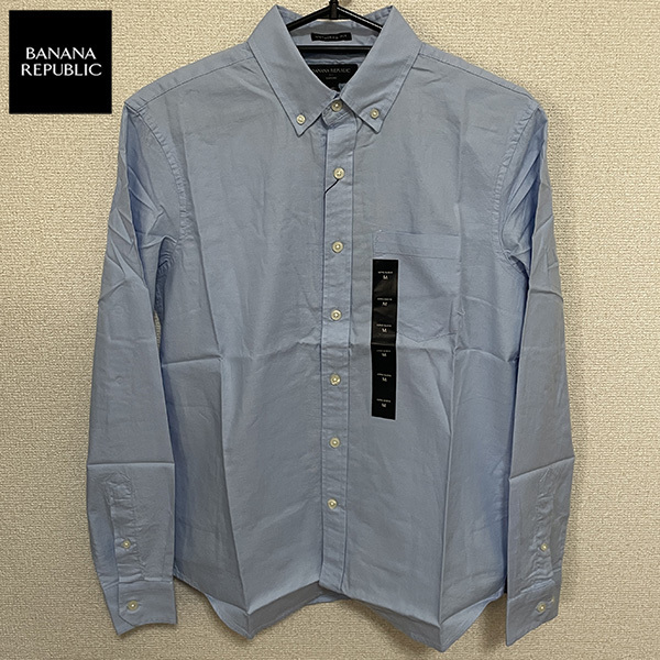 送料無料 新品 BANANA REPUBLIC バナナリパブリック ボタンダウン オックスフォードシャツ M アメカジ ミリタリー ワーク ヴィンテージ