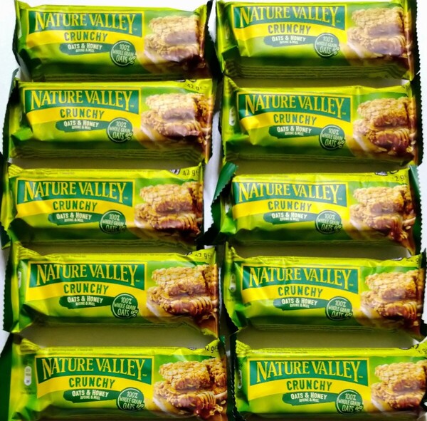 ネイチャーバレー クランチ オーツ&ハニー グラノーラバー 10個 シリアルバー