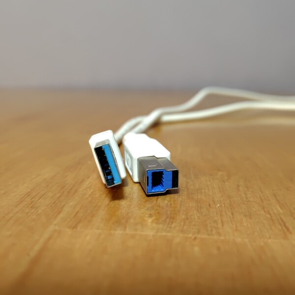 USB3.0A to Bケーブル 1m 白 ホワイト