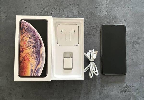 箱付き Apple iPhone Xs MAX ゴールド 64GB SIMフリー