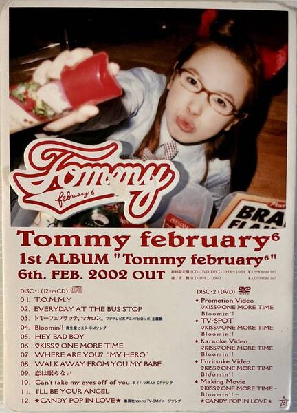 ☆ Tommy february6 1st ALBUM 宣伝用 POP