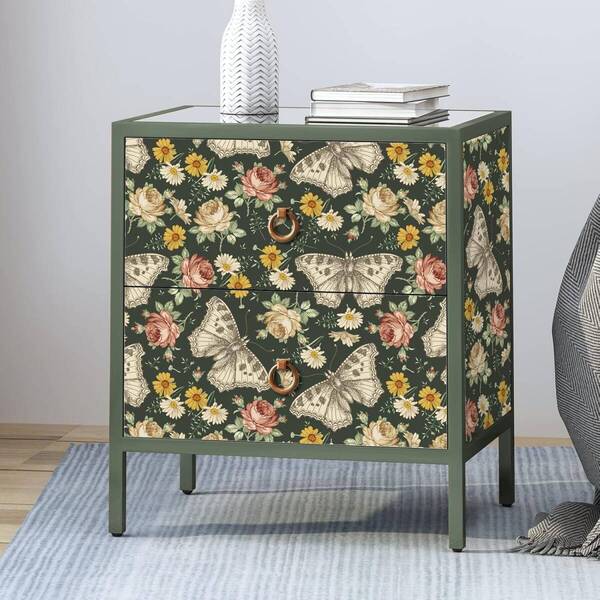 VaryPaper 花柄 壁紙 クロス 壁紙シール のり付き リメイクシート 44.5x200cm はがせる ダイノックシート 模様替え 補修 リフォーム