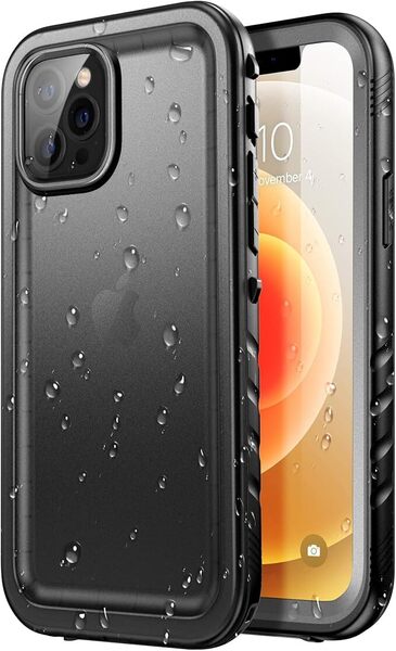 SPORTLINK iPhone 12 用 防水ケース - iPhone 12 /12 Pro ケース 完全防水 IP68防水規格取得 防雪 防塵 耐衝撃 360°全面保護