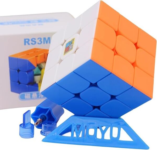 Moyu RS3M3x3磁気浮上マジックキューブRS3 M 2021【磁石内蔵】パズルマジックキューブ MFJS RS3M Maglev 3x3x3 ステッカーレス磁気浮パズル