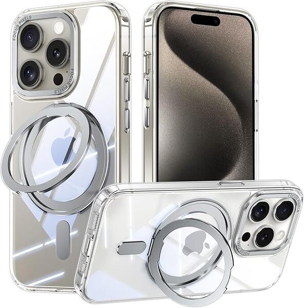 iPhone 14 Pro 用 ケース Magsafe対応 アイフォン14プロ カバー 360°回転スタンド Uovon スマホケース アイホン 14pro 携帯ケース
