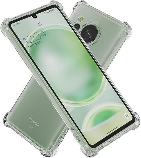 Hy+ AQUOS sense8 耐衝撃 ケース SH-54D SHG11 SH-M26 カバー ストラップホール 米軍MIL規格 クリア 衝撃吸収ポケット内蔵 TPU ケース