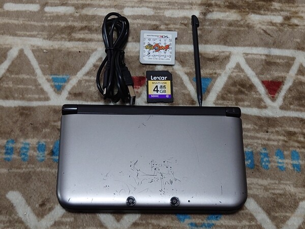 3DS LL 本体 USB充電器 タッチペン SDカード 妖怪ウォッチ