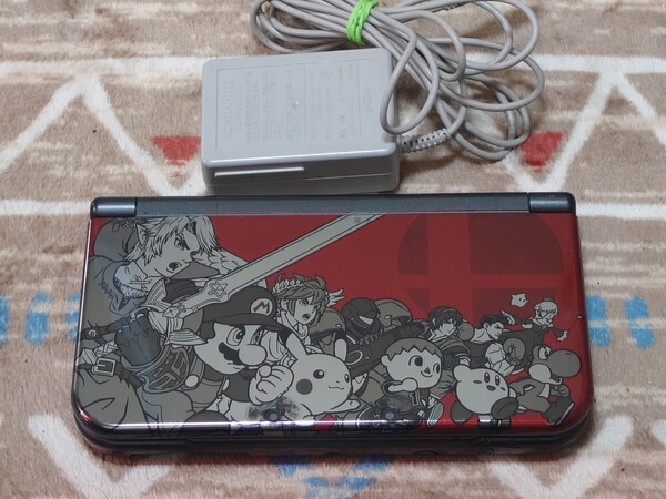 Newニンテンドー3DS LL 大乱闘スマッシュブラザーズ 本体 充電器 タッチペン MicroSD