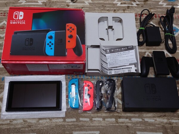 Nintendo Switch 新型 バッテリー強化版 付属品 完備 2022年製
