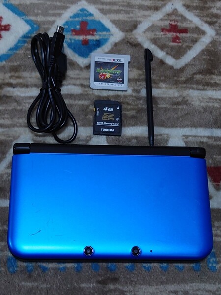 3DS LL 本体 USB充電器 タッチペン SDカード モンスト