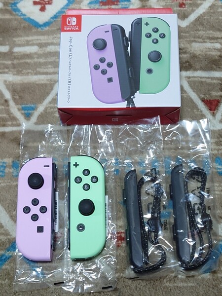 美品 Switch 純正 Joy-Con ジョイコン L R パステルパープル パステルグリーン