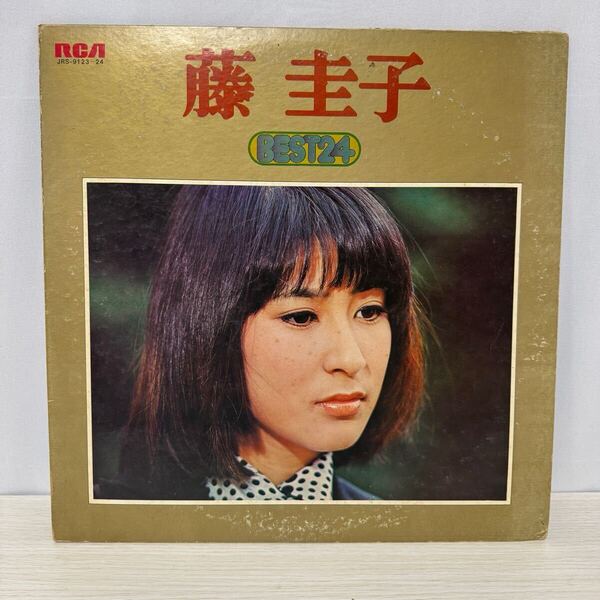 藤圭子 ベスト24 LPレコード2枚組 RCA JRS-9123-24 帯なし 歌謡曲 昭和名盤 アナログ盤 Q22