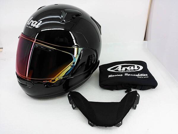 【送料無料】Arai アライ ASTRAL-X アストラルX グラスブラック Lサイズ ミラーシールド付き フルフェイスヘルメット
