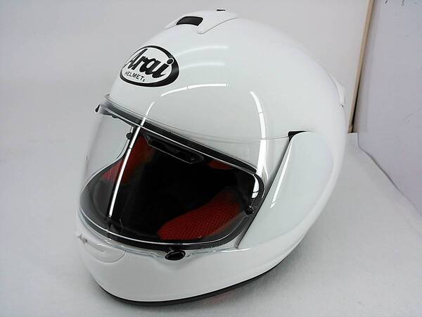 【送料無料】良品 Arai アライ HRX ホワイト Sサイズ フルフェイスヘルメット