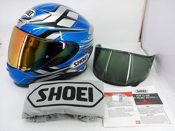 【送料無料】外装程度上 SHOEI ショウエイ Z-7 RUMPUS ランパス XLサイズ ミラーシールド付き フルフェイスヘルメット