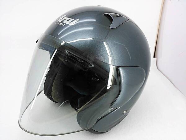 【送料無料】Arai アライ SZ-F SZF ALUMINA GRAY アルミナグレー Lサイズ ジェットヘルメット