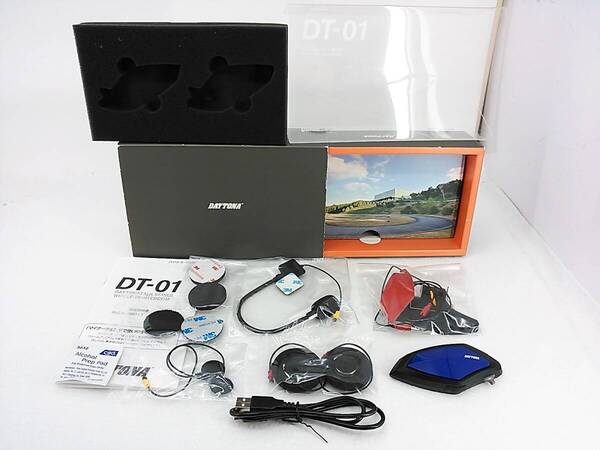 【送料無料】DAYTONA デイトナ Bluetooth インカム DT-01 ワイヤー&アームマイク 元箱付き 管30