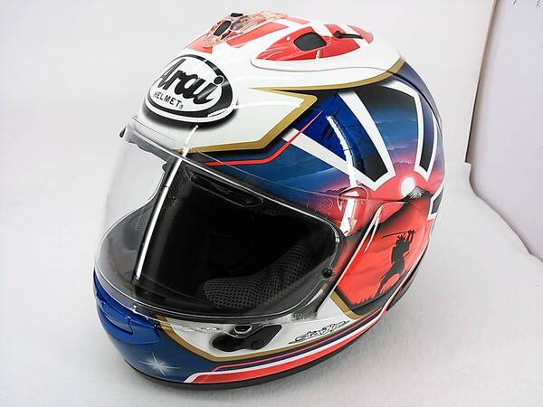 【送料無料】良品 Arai アライ RX-7X PEDROSA ペドロサ 侍 サムライ SPIRIT スピリット Lサイズ ヘルメット