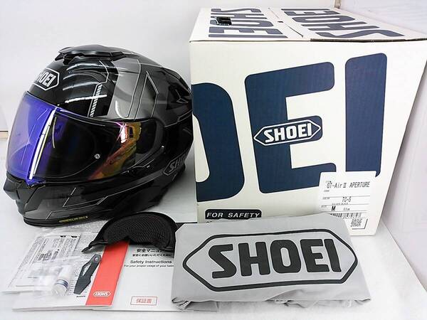 【送料無料】使用極わずか 美品 2022年製 SHOEI ショウエイ GT-AirII GT-Air2 APERTURE アパーチャー M ミラーシールド&元箱 ヘルメット