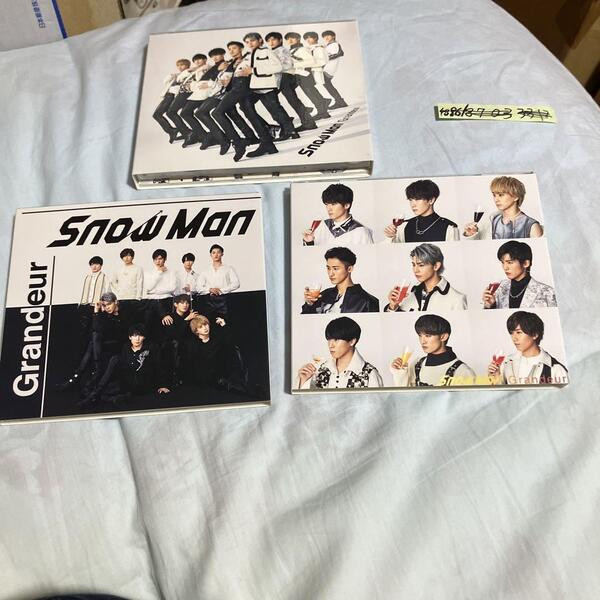 Grandeur 3形態セット SnowMan @ CD DVD ◆ 初回盤A ×1 ◆ 初回盤B ×1 ◆ 通常盤 ×1