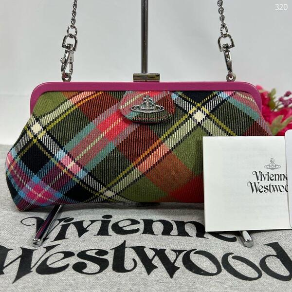 【未使用級】Vivienne Westwood ヴィヴィアンウエストウッド ショルダーバッグ パーティーバッグ がま口 オーブ 肩掛け 斜め掛け