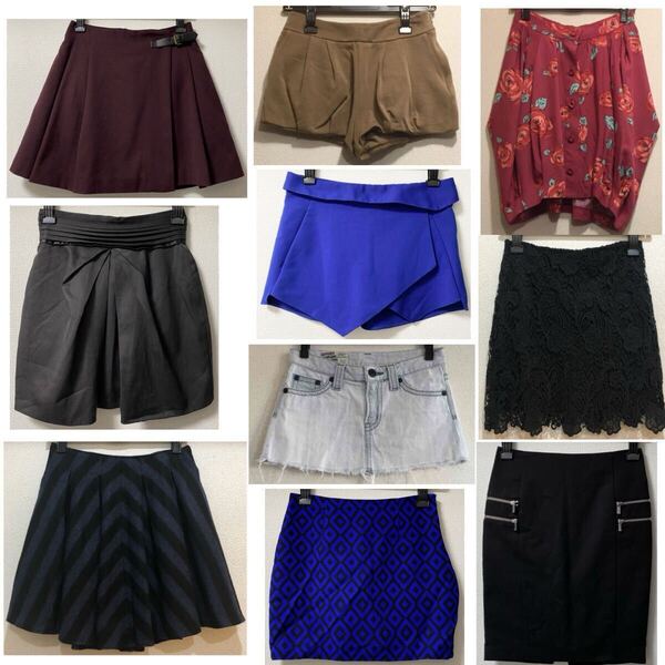 まとめ売り スカート ショートパンツ / リリーブラウン SLY マーキュリーデュオ ラグナムーン ZARA DURAS ユニクロ H&M rich ANAP