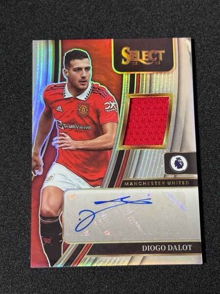 2022-23 Panini select dlogo dalot 直筆サインカード Auto Jersey Soccer