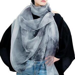 【セール】 三越伊勢丹「逸品会」選出の銘品 ショール シルク 薄手 レディース ストール 和風 羽織 着物 縦長 無地 UVカット