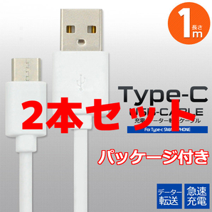 2本セット Type-C タイプC コード ケーブル 100cm 充電 データ通信 転送 iPhone16 iPhone15 iPhone16Plus iPhone16pro iPhone16ProMax