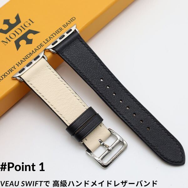 MODIGI アップルウォッチ レザーバンド 本革ベルト 40mm 41mm 42mm 45mm 46mm 49mm Apple watch 10 ultra series ベルト レザーバンド