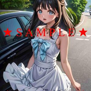 《送料無料》 明日ちゃんのセーラー服 明日小路 A4 特大 イラストブロマイド