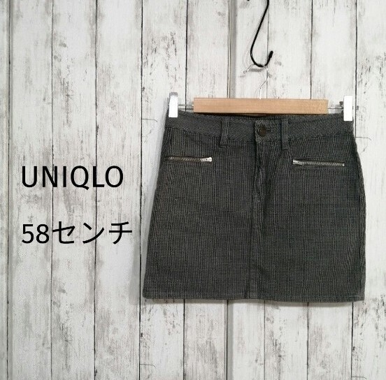 UNIQLO ユニクロ レディース ショート スカート ミニ チェック 43