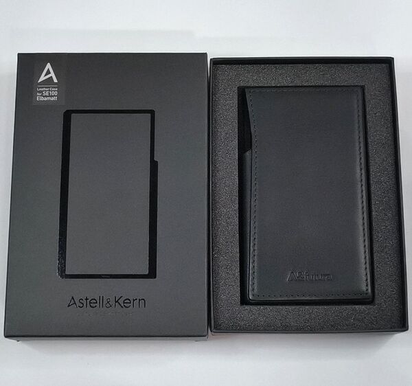 送料無料 未使用◆Astell&Kern A&futura SE100用 Case cover Ebony Black レザーケース カバー エボニーブラック
