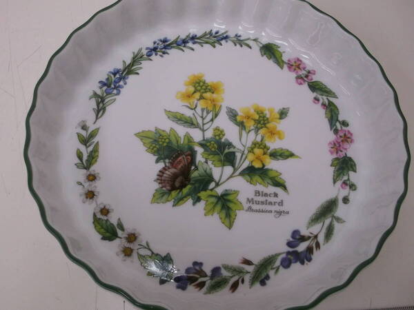 ROYAL Worcester Herbs ロイヤルウースター ハーブ キッシュ皿 プレート ブラックマスタード(小)洋食器 イギリス製 箱無し