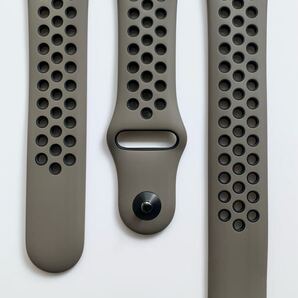 【送料無料】純正 NIKE アップルウォッチSeries7付属 スポーツバンド オリーブグレイ/ブラック 41mm 中古 消毒・清掃済 NO.21
