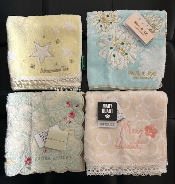 MARY QUANT ハンカチ PAUL&JOE タオルハンカチ ローラアシュレイ 新品 三越 マリークワント ポールアンドジョー AfternoonTea LAURA ASHLEY