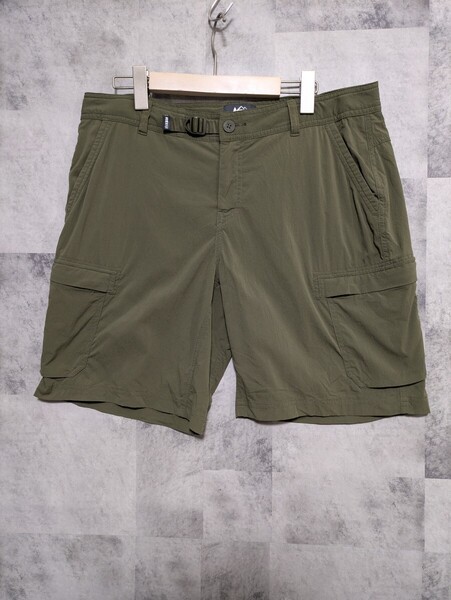 REI アウトドア ショートパンツ ハーフパンツ カーゴショーツ オリーブ リラックスフィット OSAGAR I古着