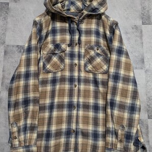 カーハート Carhartt ネルシャツ パーカー チェックシャツ boysXL ワークシャツ OSAGARI 古着
