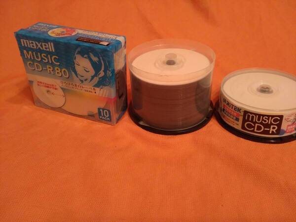 37送料無料■未使用■maxell他■CD-R■大量89枚■音楽用DISC■記録用■未開封含■music.CD-R80