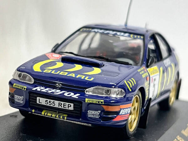 Ixo 1/43 スバル インプレッサ 555 1995 ラリー・モンテカルロ 優勝 カルロス・サインツ