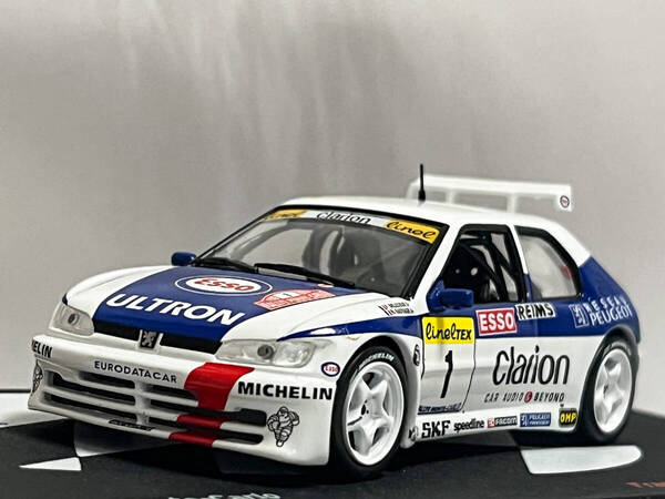 ラリーカーコレクション 1/43 プジョー 306 Maxi 1996 ラリー・モンテカルロ フランソワ・デルクール
