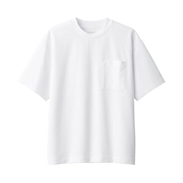 無印良品 紳士 涼感UVカットワイド半袖Tシャツ紳士XL・白