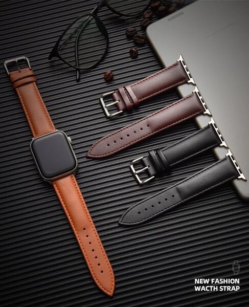 Apple Watch アップルウォッチバンド 革交換バンド 38/40/41mm シリーズ2345678SE対応 時計替えベルトレザーベルト高品質 ライトブラウン