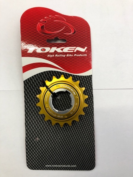 TOKEN シングルフリー スプロケット アルミ 18T ゴールド 希少デッドストック品
