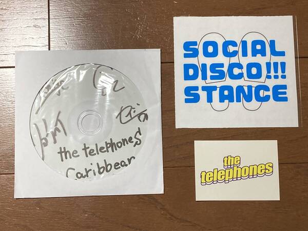 the telephones 2021 15周年 ツアー COME BACK DISCO 会場限定 CD Caribbean メンバー サイン入 ステッカー ライブ テレフォンズ 電話ズ