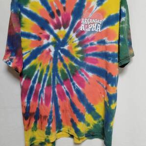 ★GILDANギルダンタイダイ染め両面プリントTシャツMADE IN HONDURASサイズL★